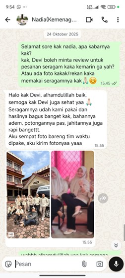 Pesan Seragam Custom Testimoni